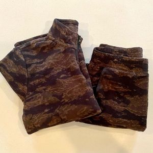 Old Navy Fleece Sweatsuit Sweatshirt Sweatpants Camouflage Kids Youth Size Lg